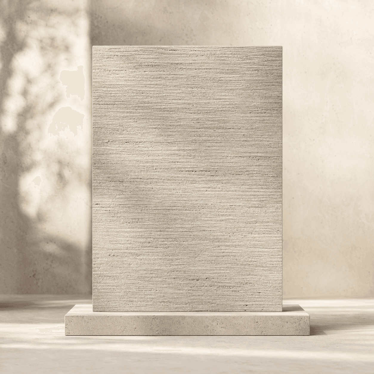 Brushed & textured stone finish