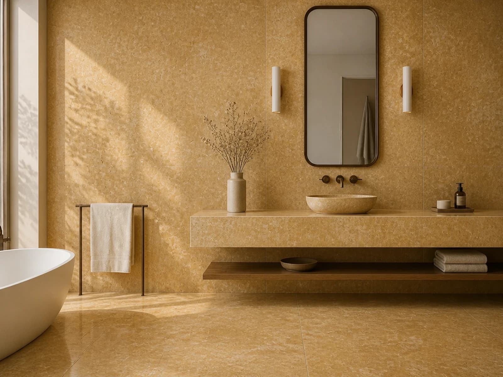 Yellow Atlantic used in an architectural application