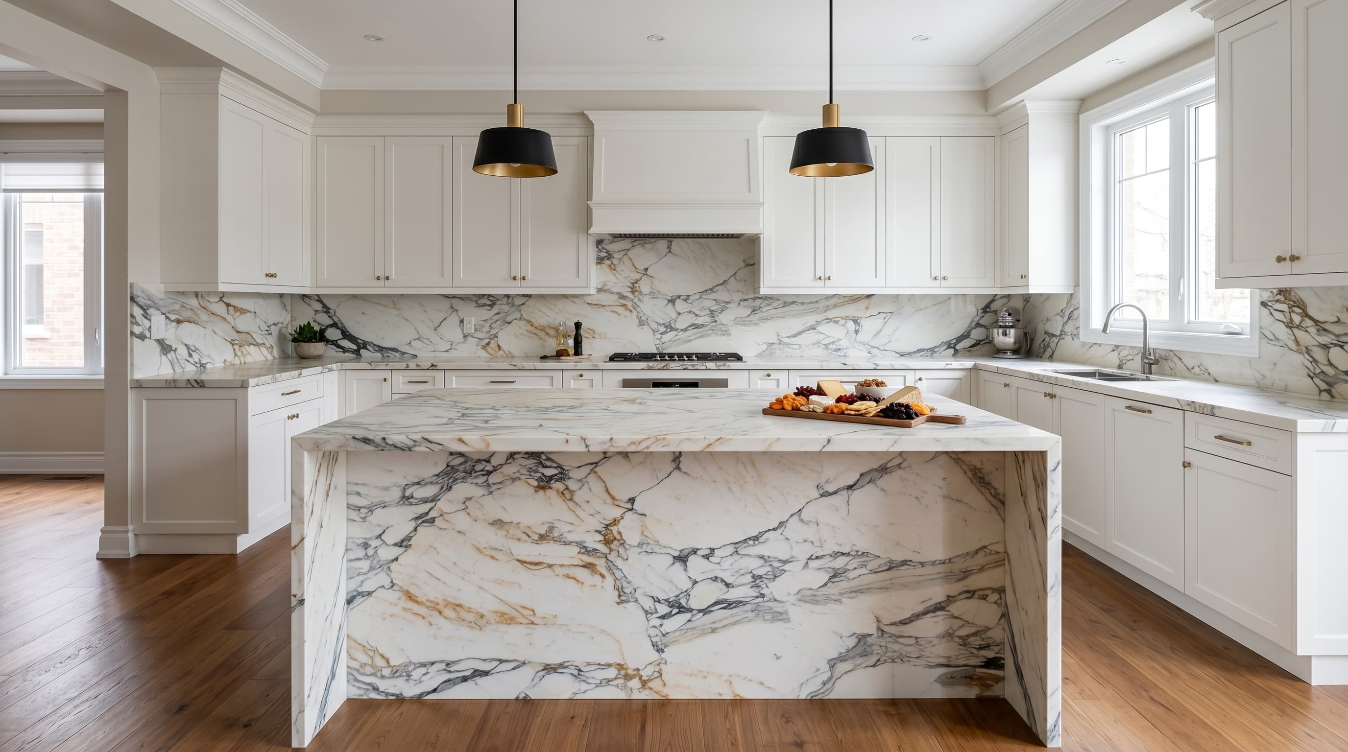 Natural stone slab detail